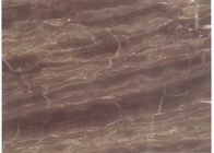 Tuiles de marbre brunes polies pourpres de dalles de pavé de café de la Chine