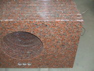 Le travail rouge de granit d'érable complète la dureté/densité élevées extérieures solides polies