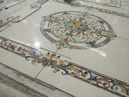 Médaillons décoratifs de marbre polis de tuile, médaillons de tuile de pierre de Hall de lobby