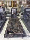 Pierres tombales de granit et marqueurs graves, pierres tombales de granit polies par noir de pierre tombale