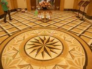 Médaillons beiges de plancher de marbre de foyer pour décoratif extérieur/d'intérieur