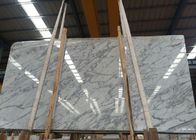 Tuiles naturelles de marbre de Statuario, carrelage de marbre blanc adapté aux besoins du client de taille