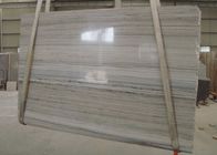Grande dalle de veine d'épaisseur en pierre de marbre grise en bois blanche des partie supérieure du comptoir 2cm