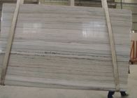 Grande dalle de veine d'épaisseur en pierre de marbre grise en bois blanche des partie supérieure du comptoir 2cm