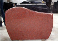 Résistance à la flexion commémorative polie rouge des pierres tombales 37.6Mpa de granit de croquis