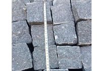 Pavés extérieurs de noir naturel de fente, pavés noirs gris de granit