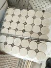 Épaisseur mosic de la tuile 10mm d'hexagone de marbre blanc pour la salle de bains/cuisine