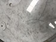 La vanité blanche de salle de bains de marbre de Venato de cararra de Bianco complète pour le rennovation d'hospitalité