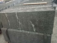 Granit noir de différentes de couleur dalles en pierre naturelles de contrôle avec le matériel blanc de veine