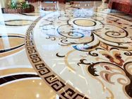 Modèle de jet d'eau de médaillons en pierre naturels décoratifs de plancher de Hall Nice