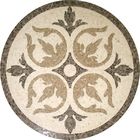 Carrelage de marbre extérieur solide de médaillon, médaillons faits sur commande décoratifs de plancher