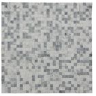 Tuile de mosaïque blanche de Chevron d'onyx, tuile de mosaïque épaisse de pierre de salle de bains de 7/8mm