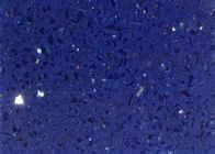 Épaisseur naturelle bleu-foncé de pierre de quartz de la dalle 93% de quartz facultative