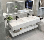 La vanité en pierre machinée intégrée de salle de bains principal 1000*560MM