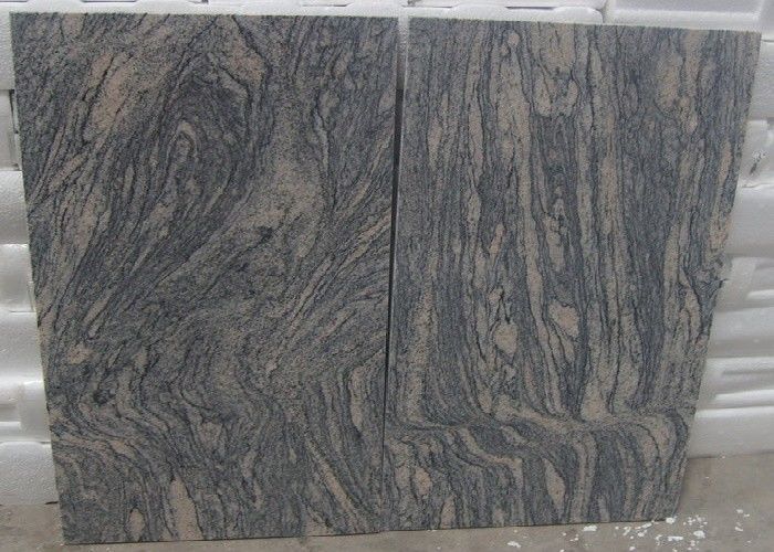 La pierre impériale rose gris-clair polie de bande de roulement de granit de vague de sable de G441 Chine Juparana couvre de tuiles des dalles