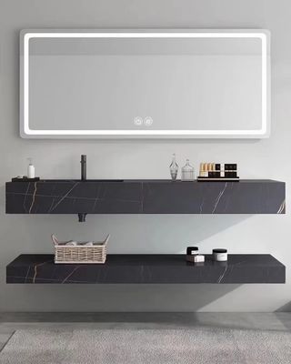 Partie supérieure du comptoir en pierre agglomérées pour des bases de vanité de salle de bains