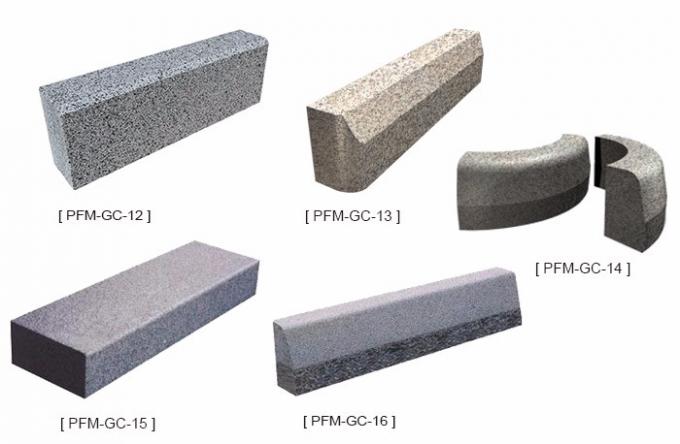 Modèle en forme d'hélice en pierre naturel de pavé de granit de PFM