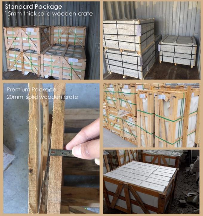 Étapes d'intérieur d'autobus de granit des escaliers G603 de granit de canalisations verticales d'étapes de pierre d'Ourdoor pour les escaliers extérieurs