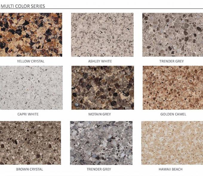 Partie supérieure du comptoir de pierre de quartz de garantie de la qualité