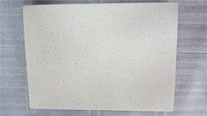 Pierre artificielle de quartz de couleur blanche de sable pour le prix de partie supérieure du comptoir